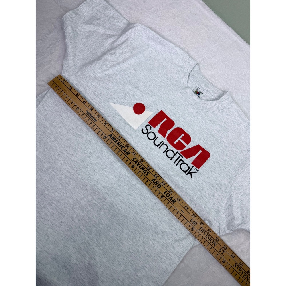 Vintage RCA SoundTrak T Shirt XL Gray Single Stitch Fruit of the Loom Promo 90s - Picture 7 of 10